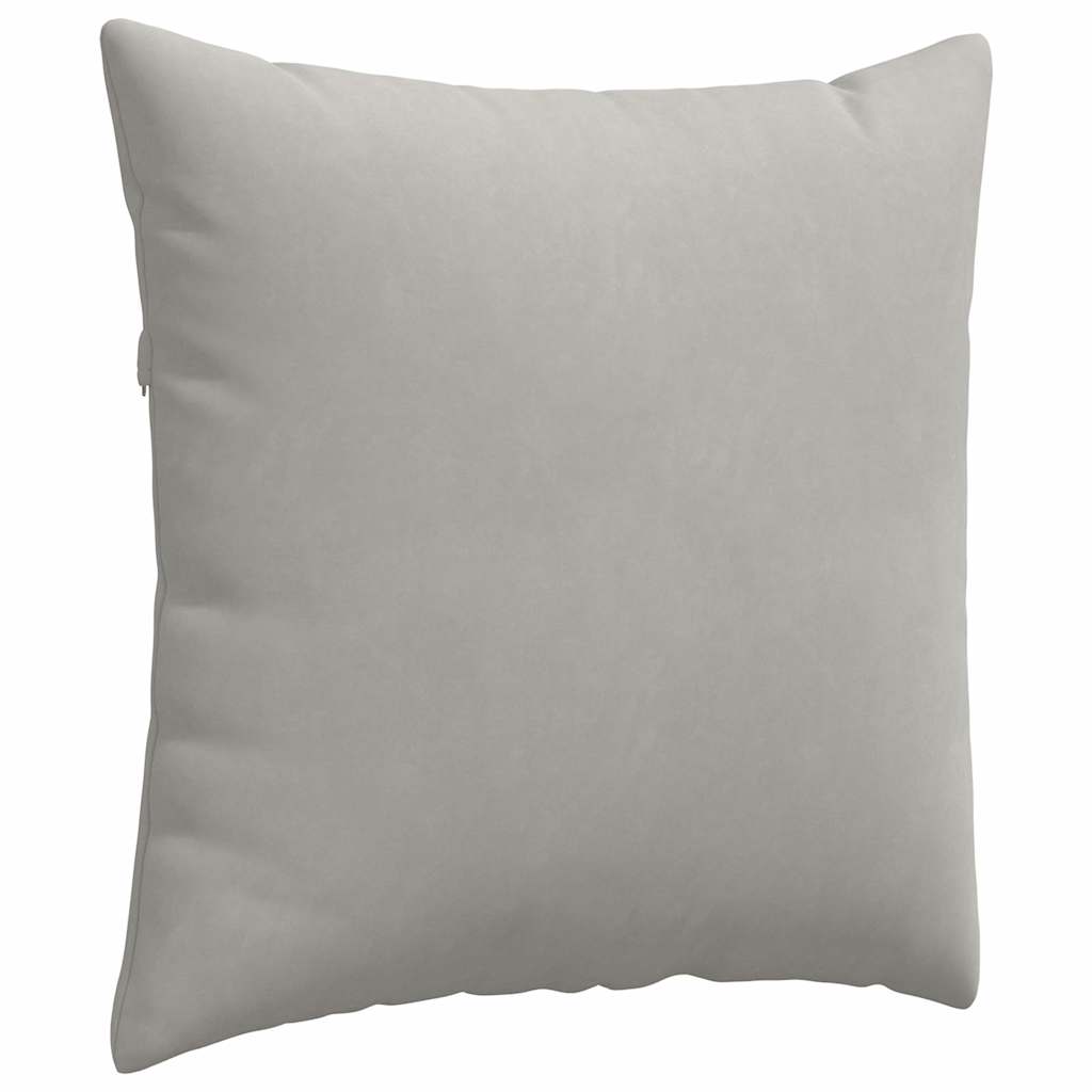 Sofa Pagalvės 2 pcs Šviesiai pilka 80 x 80 cm audinys