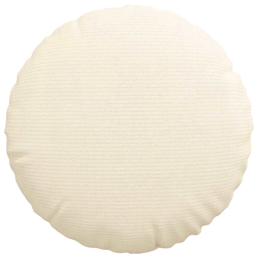 Sėdynių pagalvėlės 2 pcs Kreminė Ø 40 cm Kordūrinis audinys