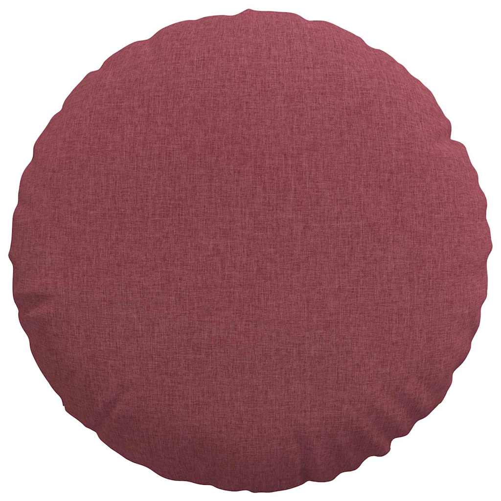 Sėdynių pagalvėlės 2 pcs Vyno raudona Ø50 x 19 cm audinys