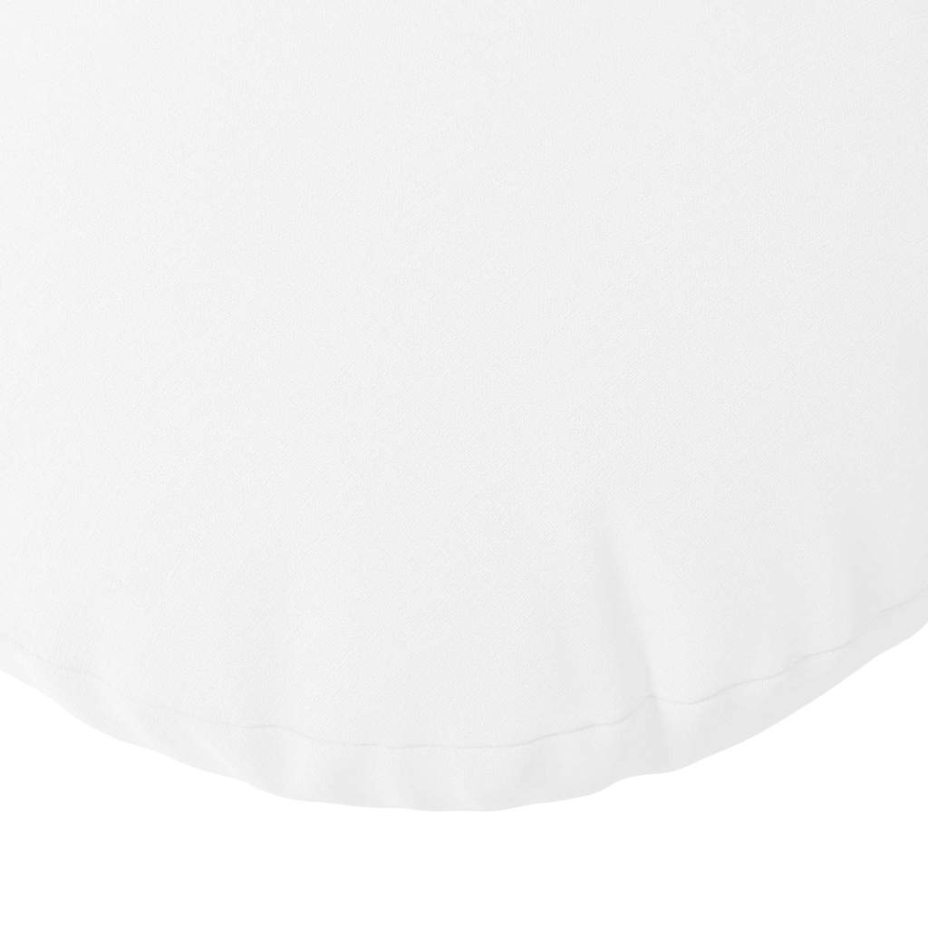 Sėdynių pagalvėlės 2 pcs Balta Ø50 x 19 cm audinys