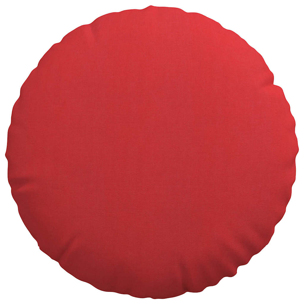 Sėdynių pagalvėlės 2 pcs Raudona Ø50 x 19 cm audinys