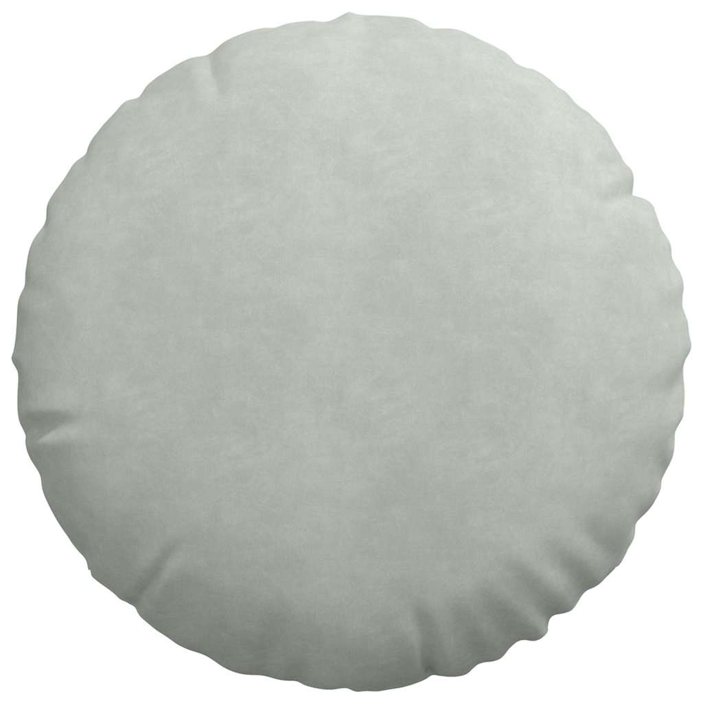 Sėdynių pagalvėlės 2 pcs Šviesiai pilka Ø 40 x 13 cm Aksomas