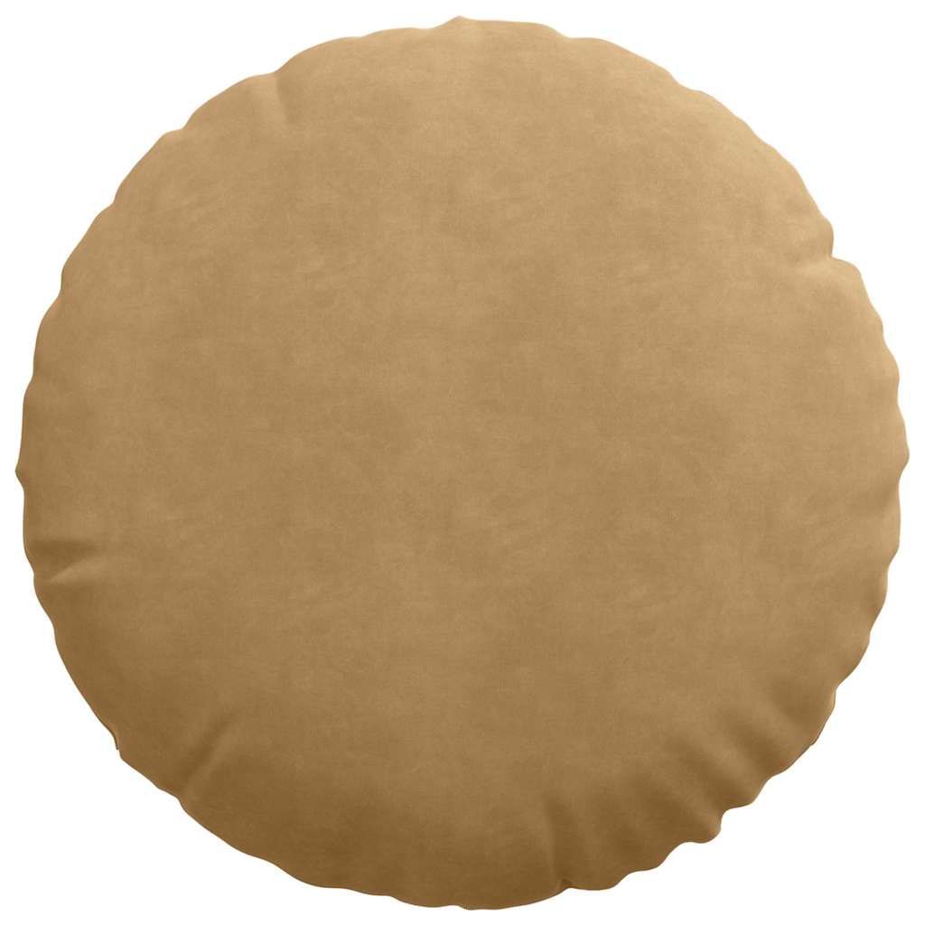 Sėdynių pagalvėlės 2 pcs Ruda Ø50 x 19 cm Aksomas