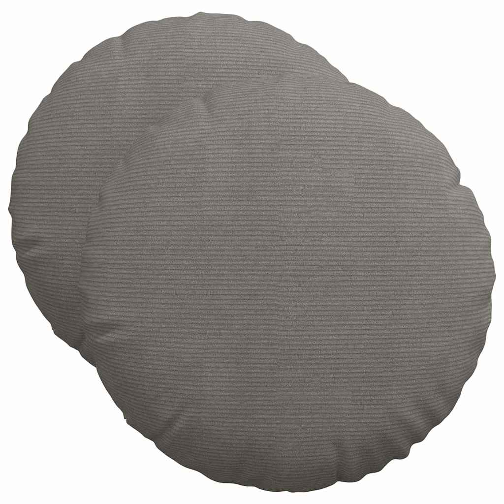 Sėdynių pagalvėlės 2 pcs Šviesiai pilka Ø 50 cm