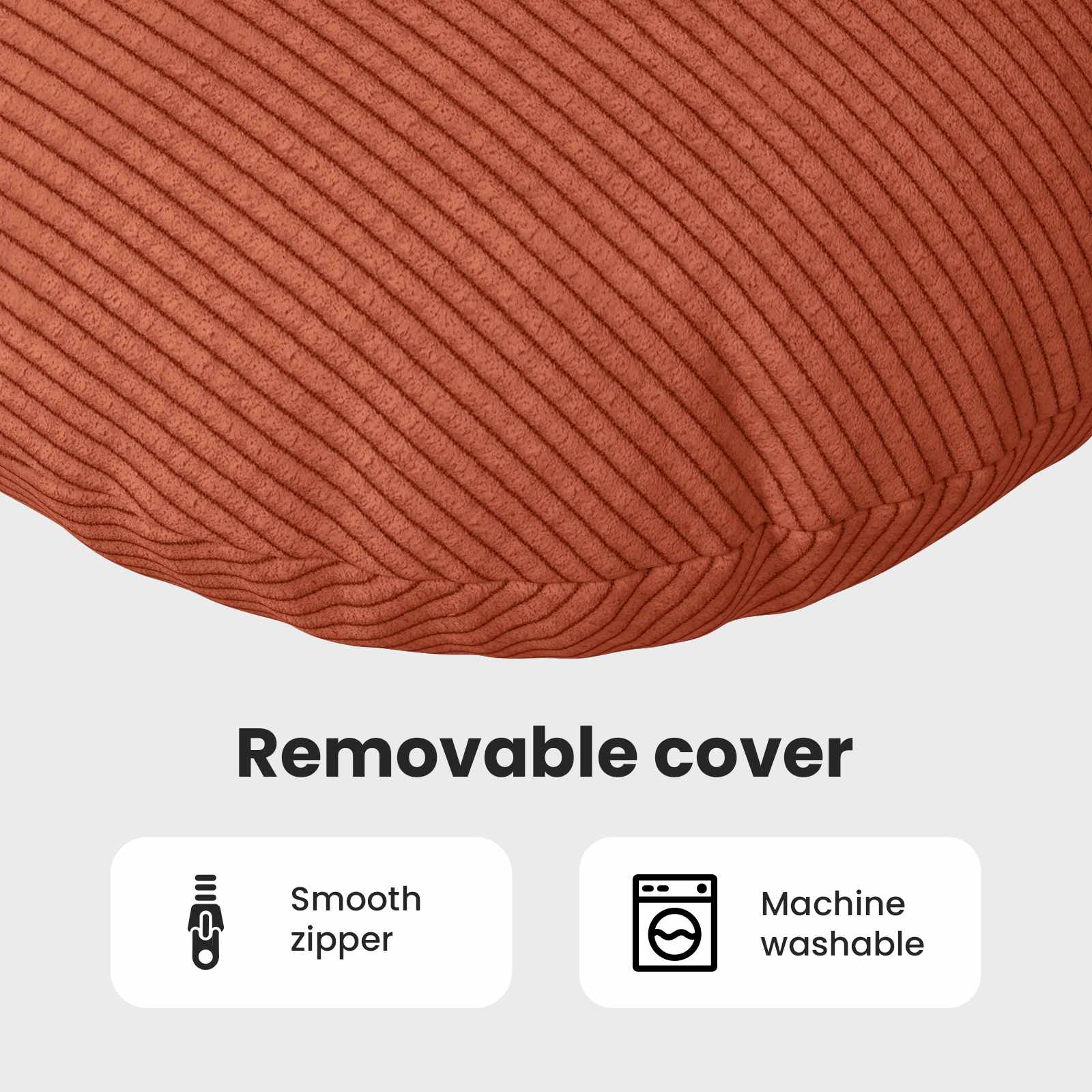 Sėdynių pagalvėlės 2 pcs Raudona oranžinė Ø 50 cm