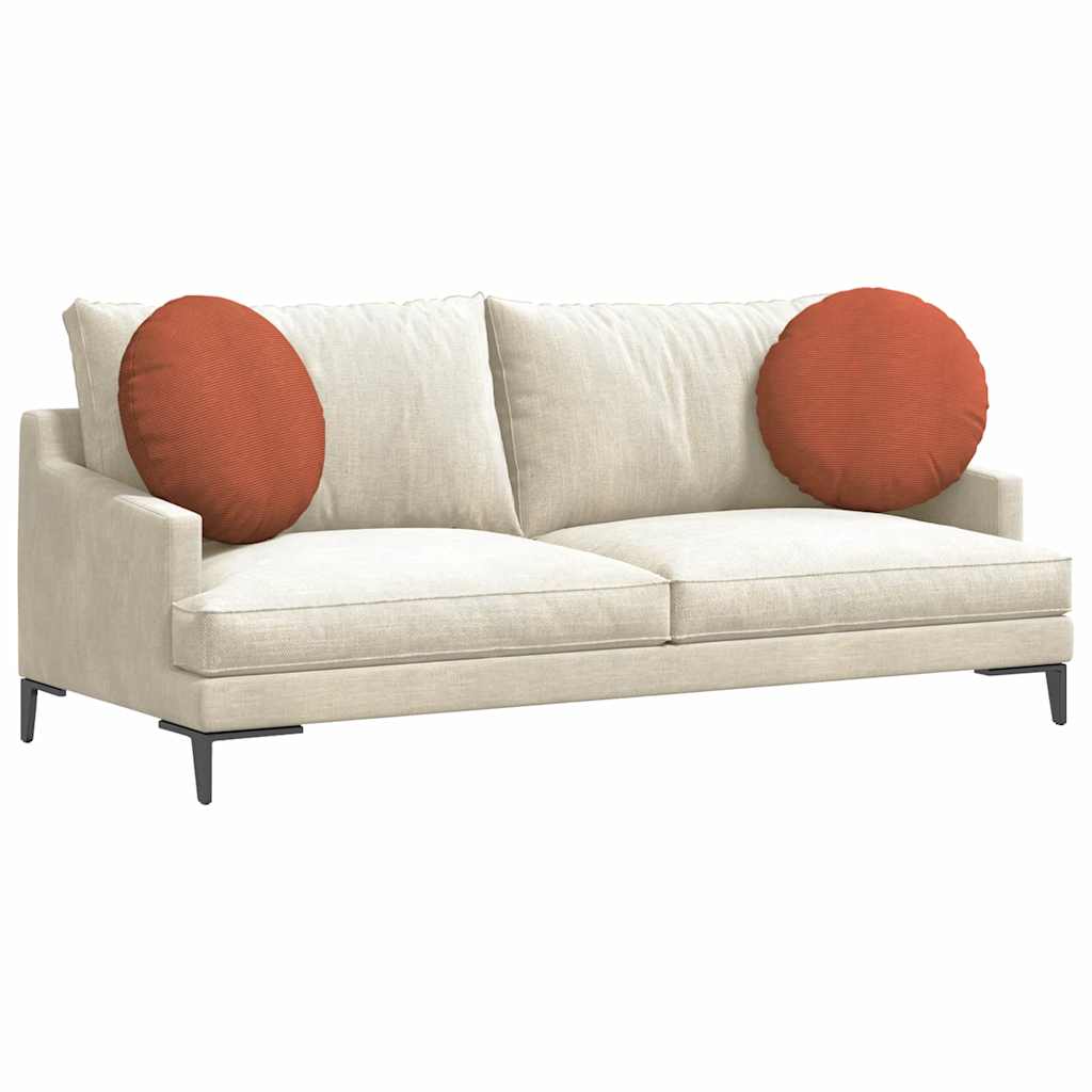 Sėdynių pagalvėlės 2 pcs Raudona oranžinė Ø 50 cm