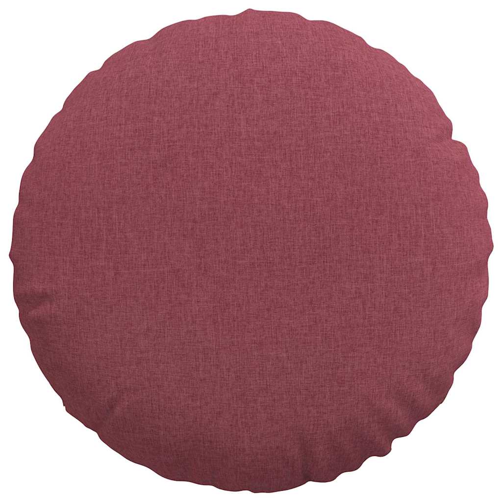 Sėdynių pagalvėlės 2 pcs Vyno raudona Ø60 x 21 cm audinys