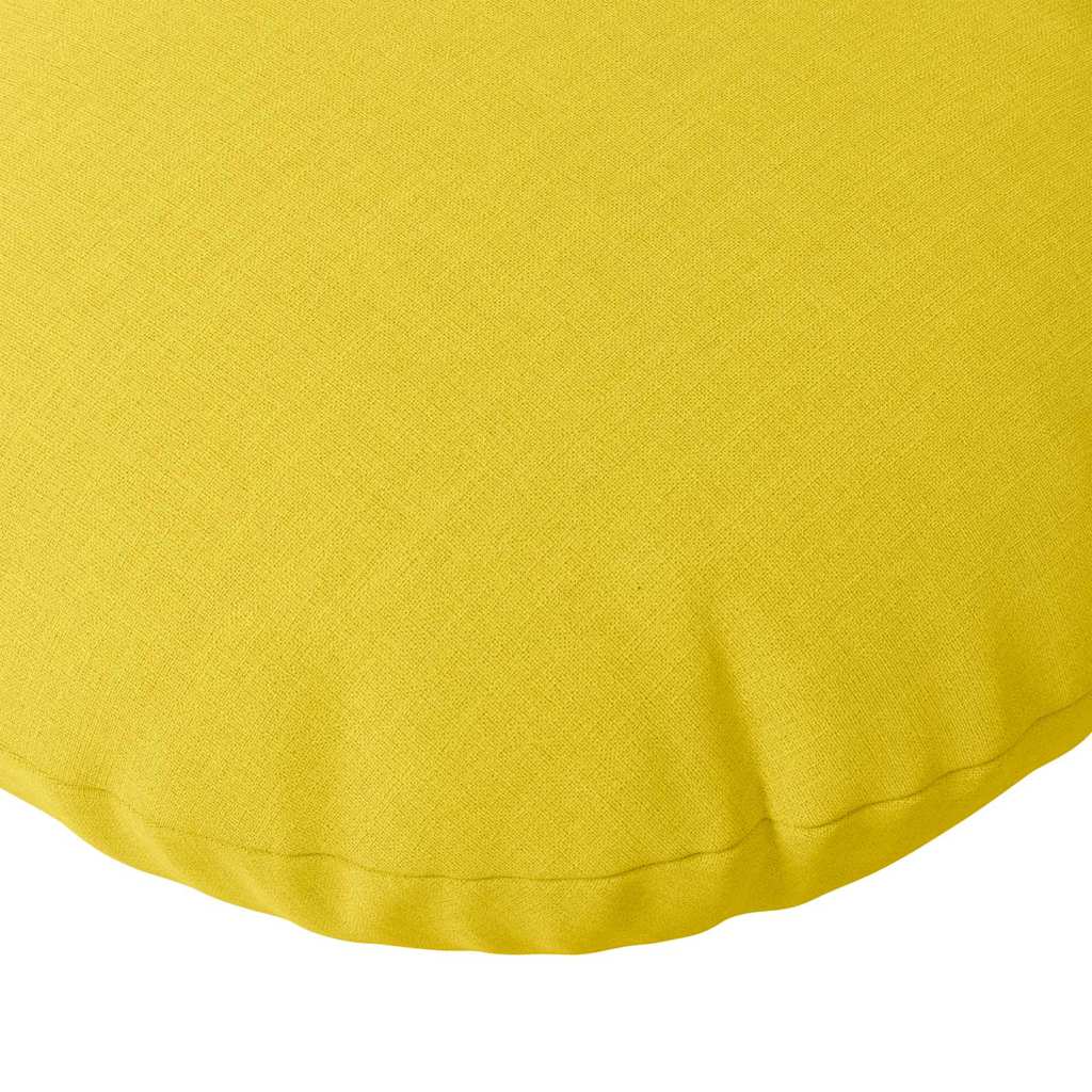 Sėdynių pagalvėlės 2 pcs Šviesi geltona Ø60 x 21 cm audinys