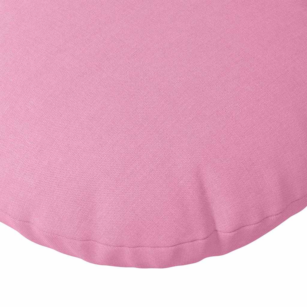 Sēdekļu spilveni 2 gab. Rozā Ø60 x 21 cm audums