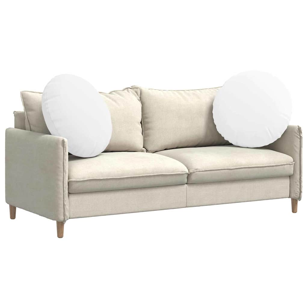 Sėdynių pagalvėlės 2 pcs Balta Ø80 x 29 cm audinys