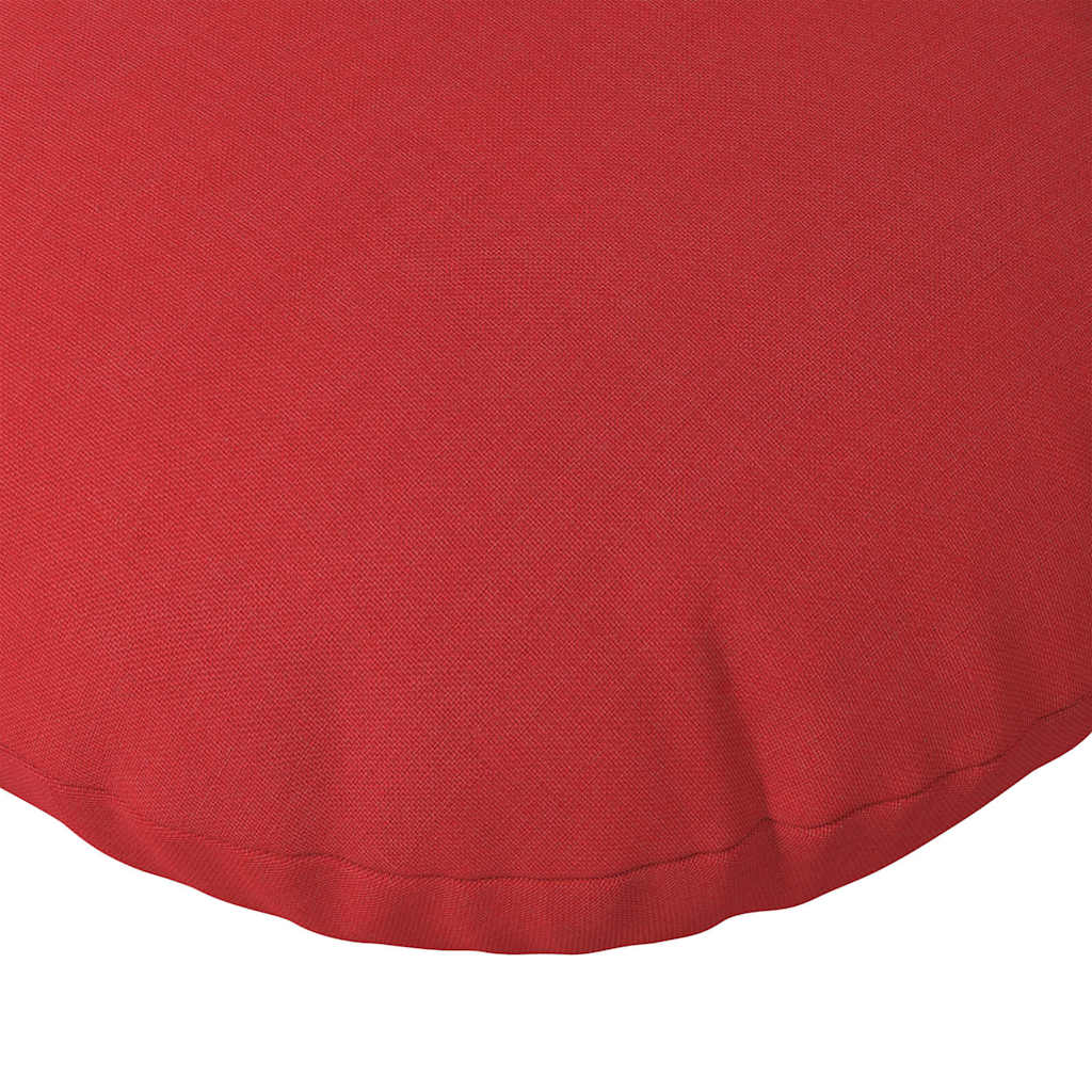 Sėdynių pagalvėlės 2 pcs Raudona Ø80 x 29 cm audinys