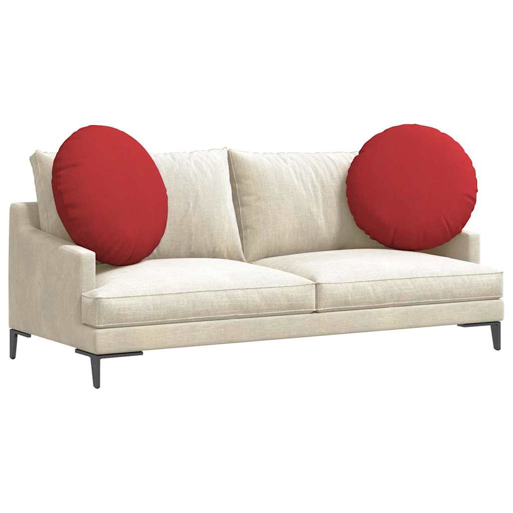 Sėdynių pagalvėlės 2 pcs Raudona Ø80 x 29 cm audinys