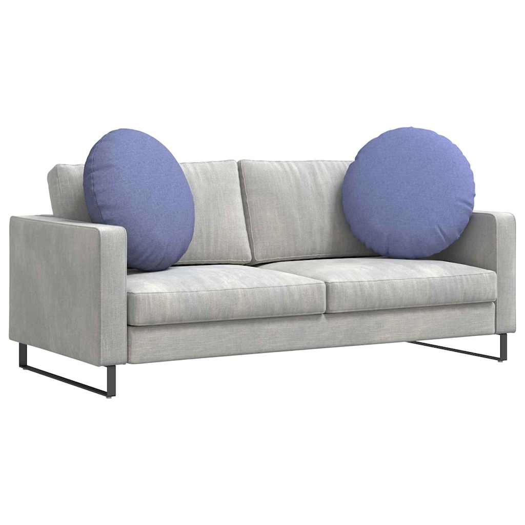 Sėdynių pagalvėlės 2 pcs Džinsinės mėlynos Ø80 x 29 cm audinys