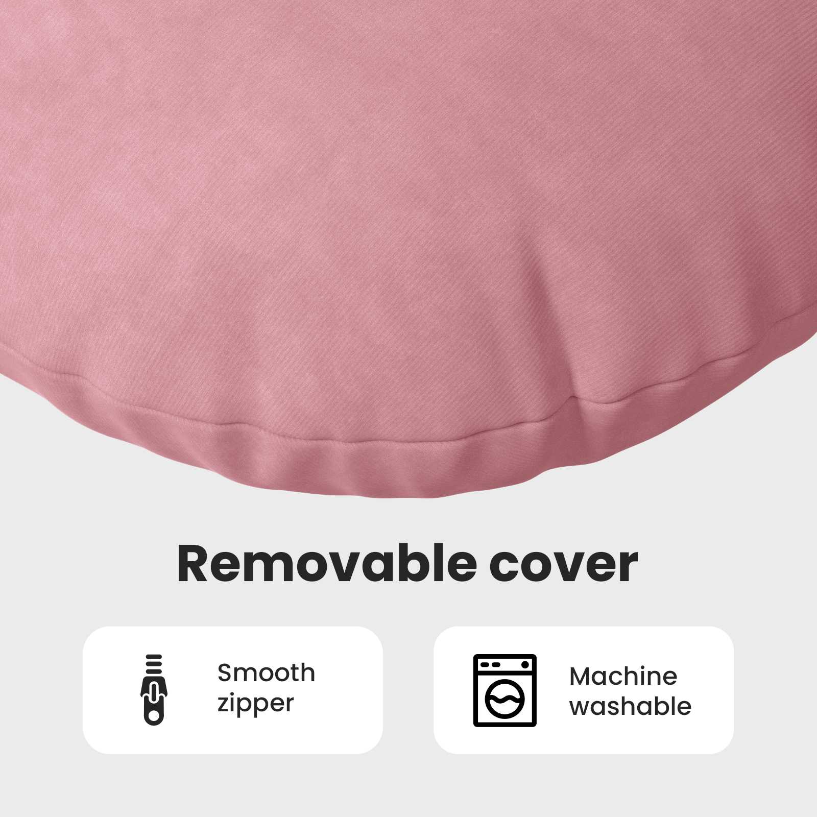 Seat Cushions 2 pcs Pink Ø80 x 29 cm Velvet