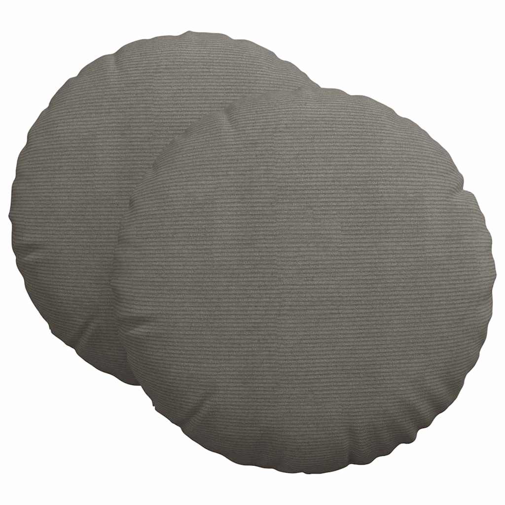 Sėdynių pagalvėlės 2 pcs Šviesiai pilka Ø 80 cm