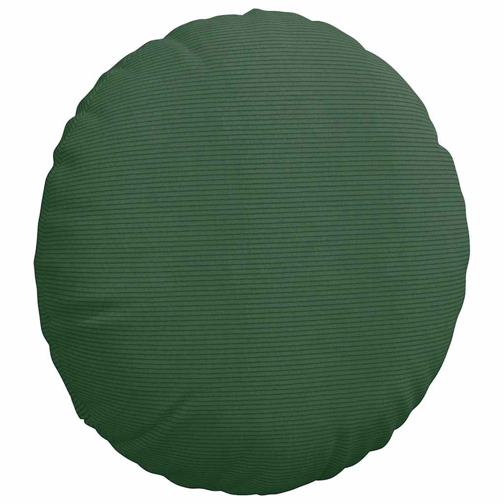 Sēdekļu spilveni 2 gab. Tumši zaļi Ø 80 cm