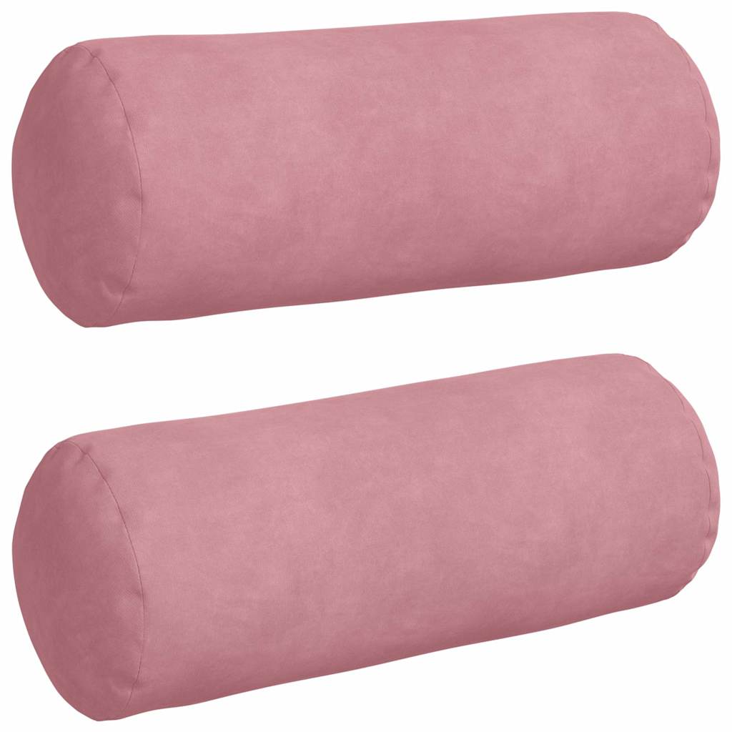 Pagalvės 2 pcs Rožinė Ø 15 x 40 cm Kordūrinis audinys