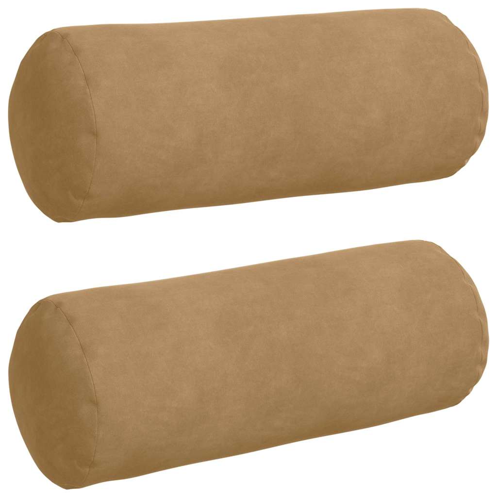 Cushions 2 pcs Brown Ø 15 x 40 cm Cordura fabric