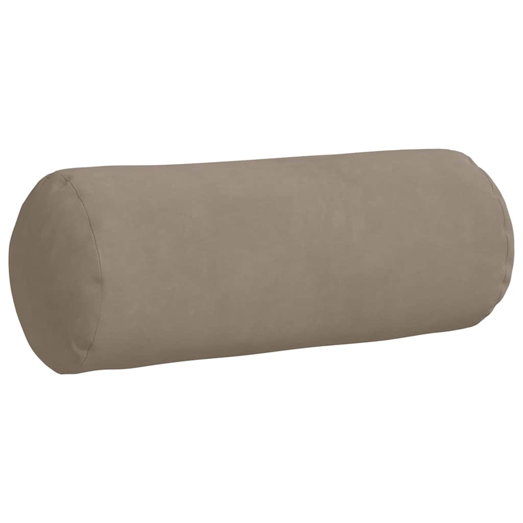 Pagalvės 2 pcs Taupe Ø 15 x 40 cm Mikropluošto audinys