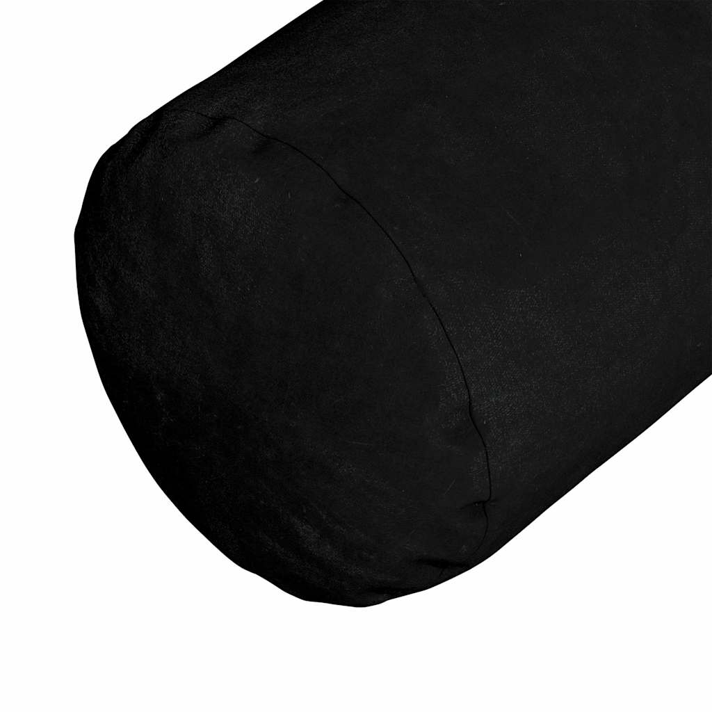 Pagalvės 2 pcs Juoda Ø 15 x 40 cm Mikropluošto audinys