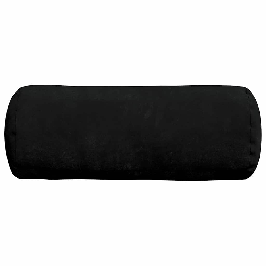 Pagalvės 2 pcs Juoda Ø 15 x 40 cm Mikropluošto audinys