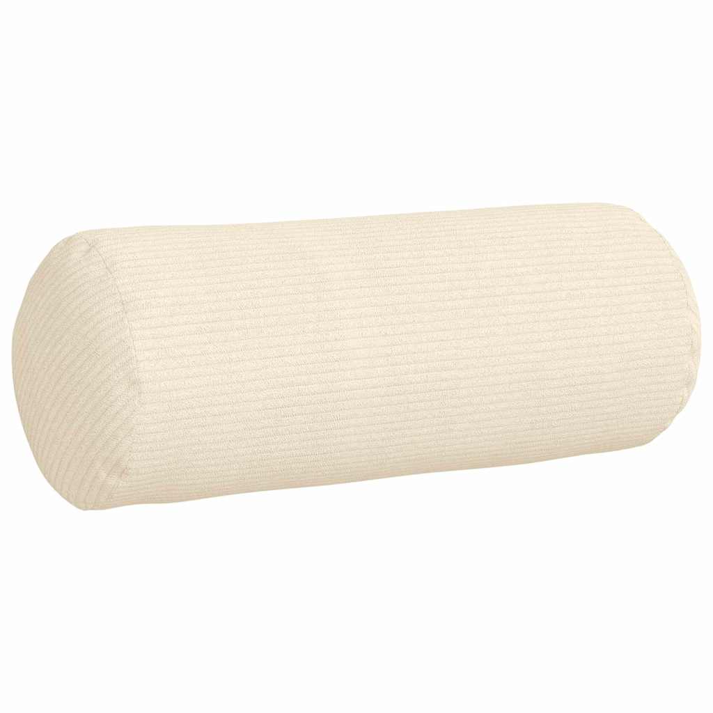 Pagalvės 2 pcs Kreminė Ø 15 x 40 cm Kordūrinis audinys