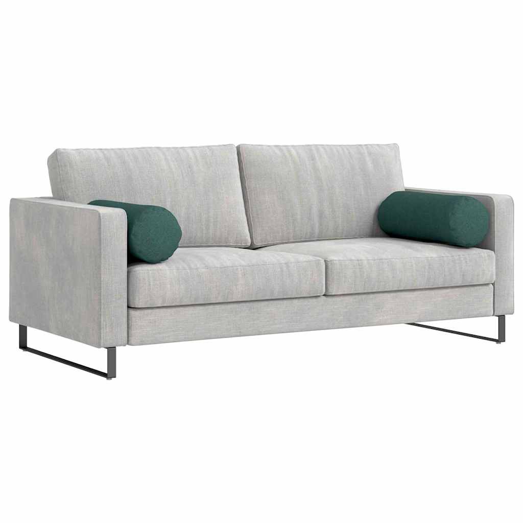 Pagalvės 2 pcs Tamsiai žalia Ø 25 x 70 cm audinys