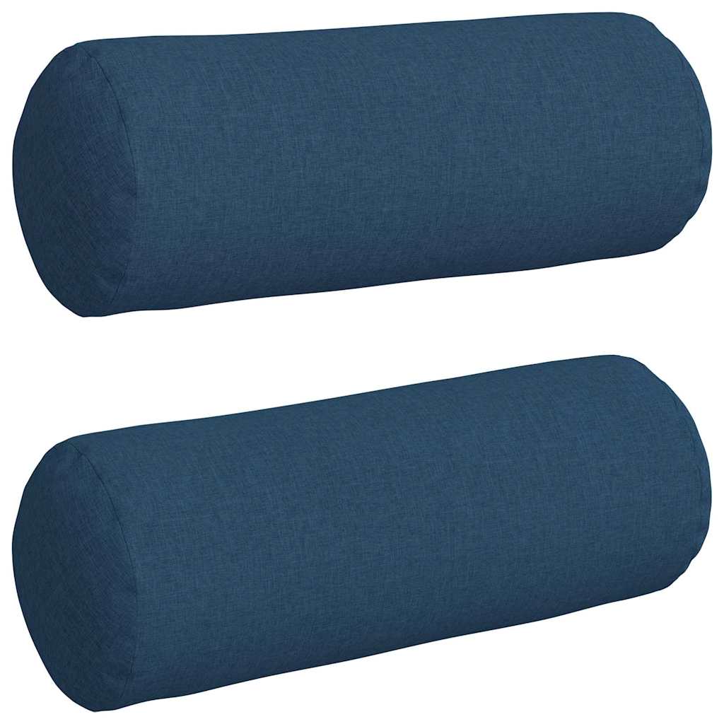 Pagalvės 2 pcs Mėlyna Ø 25 x 70 cm audinys
