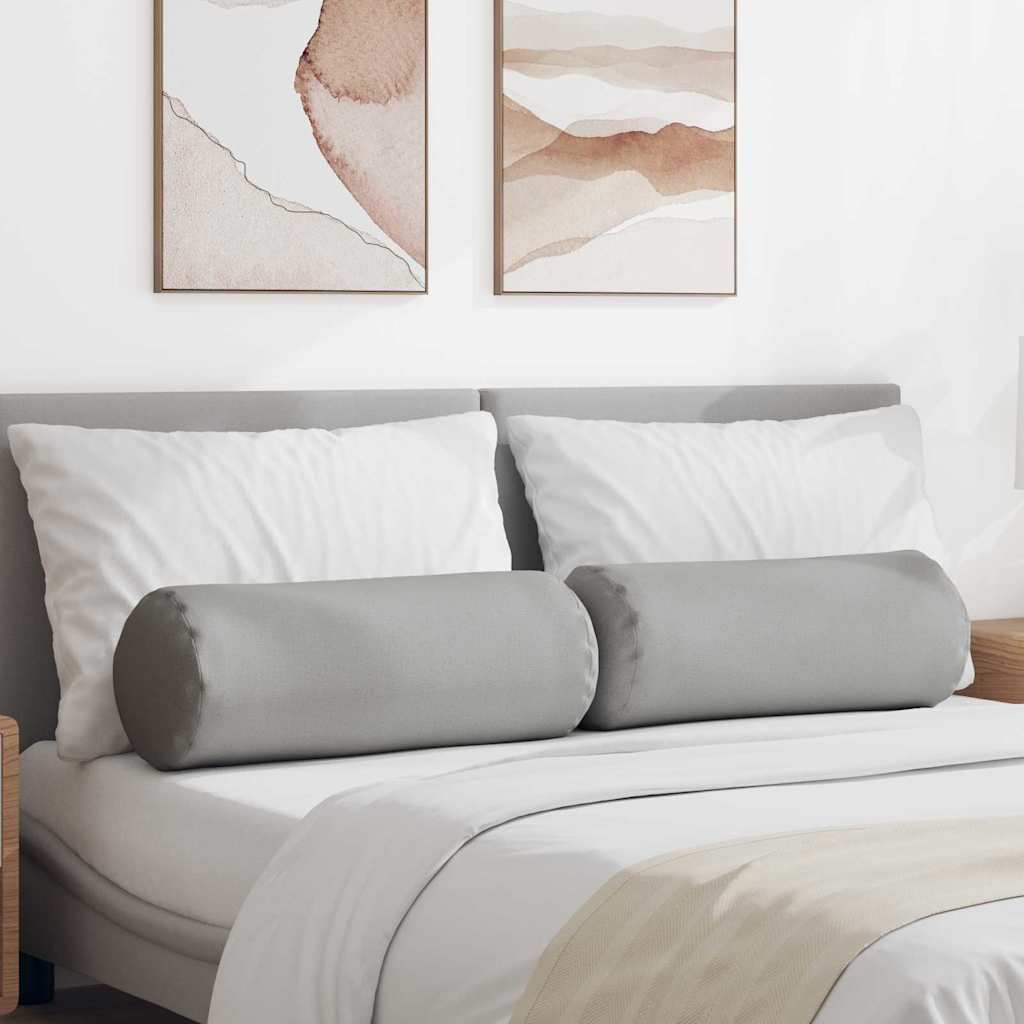 Pagalvės 2 pcs Debesų pilka Ø 25 x 70 cm audinys