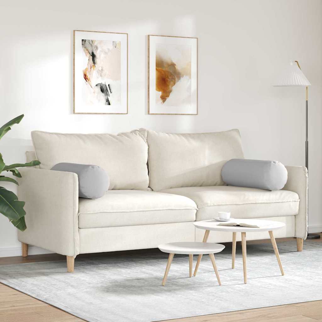Pagalvės 2 pcs Debesų pilka Ø 25 x 70 cm audinys