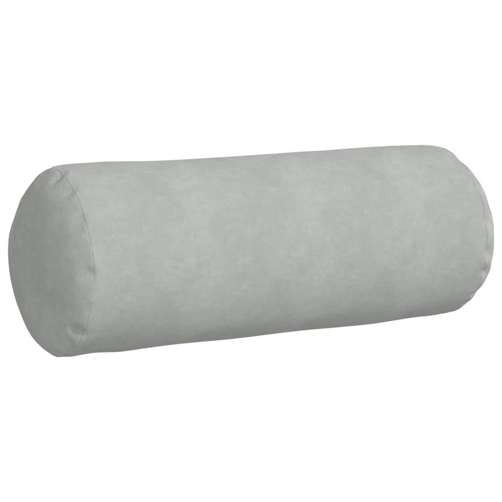 Pagalvės 2 pcs Šviesiai pilka Ø 25 x 70 cm Kordūrinis audinys