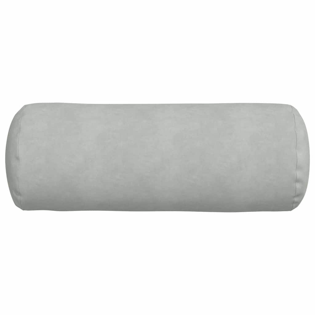 Pagalvės 2 pcs Šviesiai pilka Ø 25 x 70 cm Kordūrinis audinys