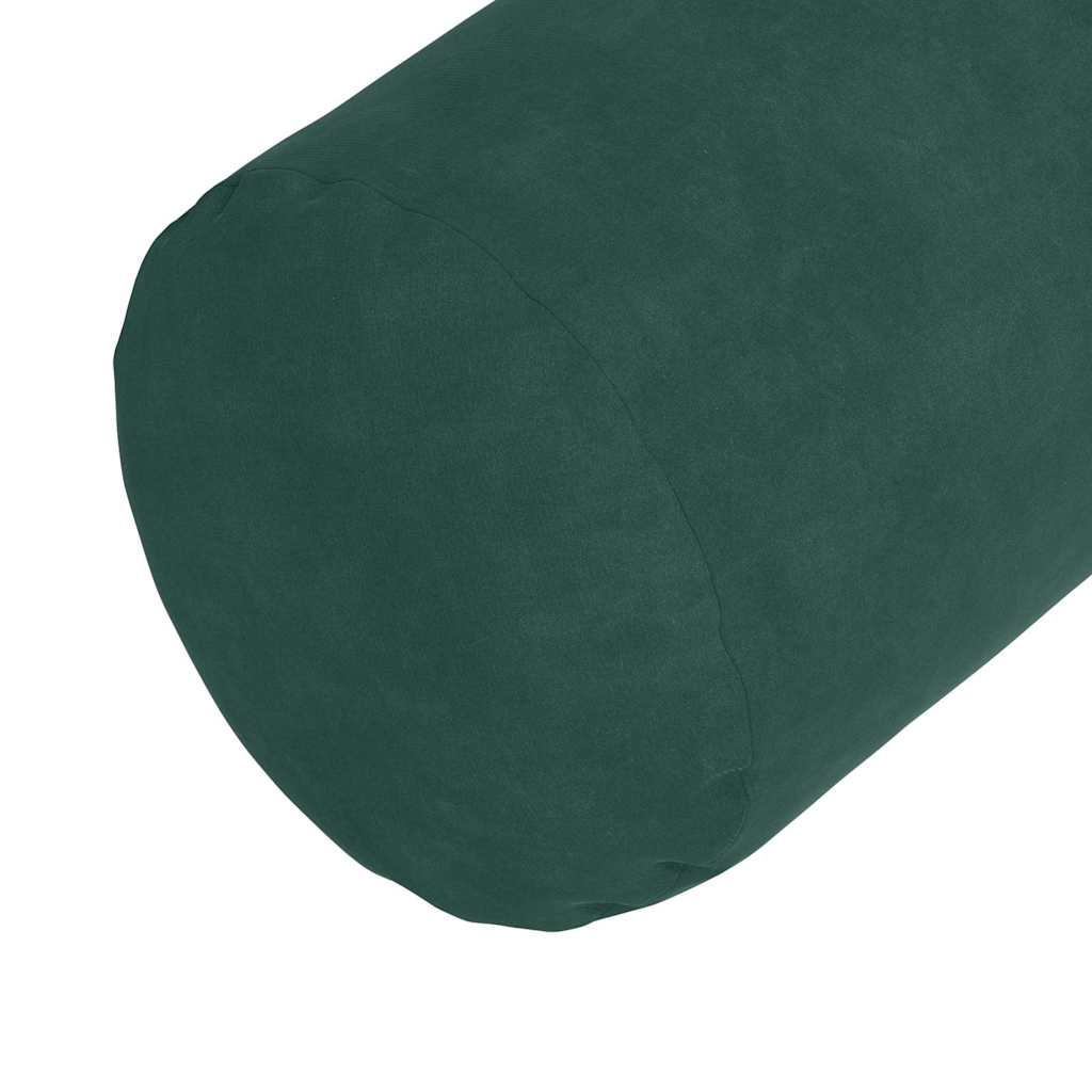 Pagalvės 2 pcs Tamsiai žalia Ø 25 x 70 cm Kordūrinis audinys