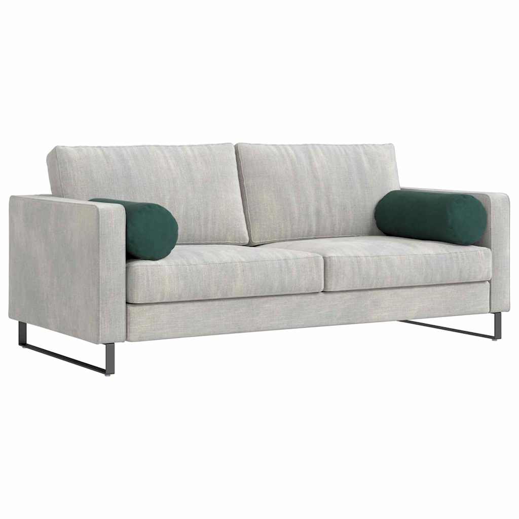 Pagalvės 2 pcs Tamsiai žalia Ø 25 x 70 cm Kordūrinis audinys
