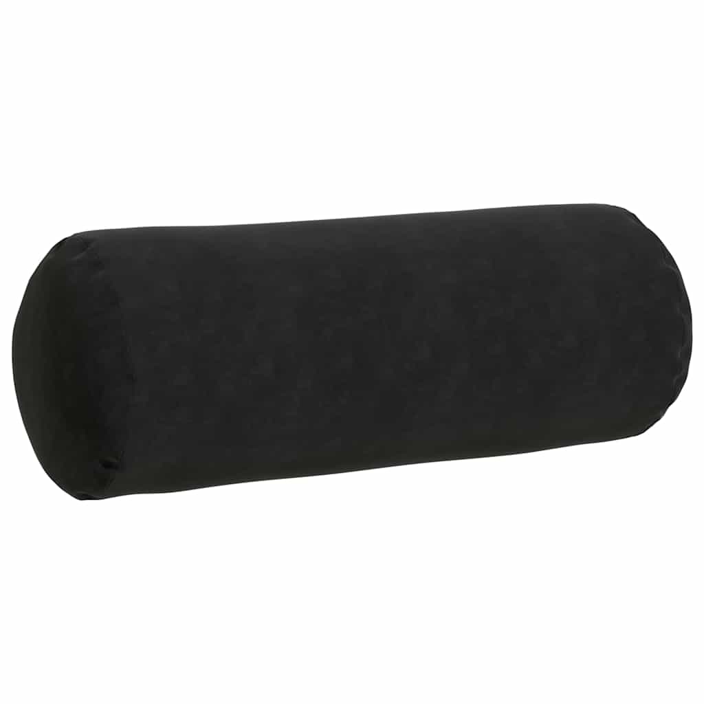 Pagalvės 2 pcs Juoda Ø 25 x 70 cm Kordūrinis audinys