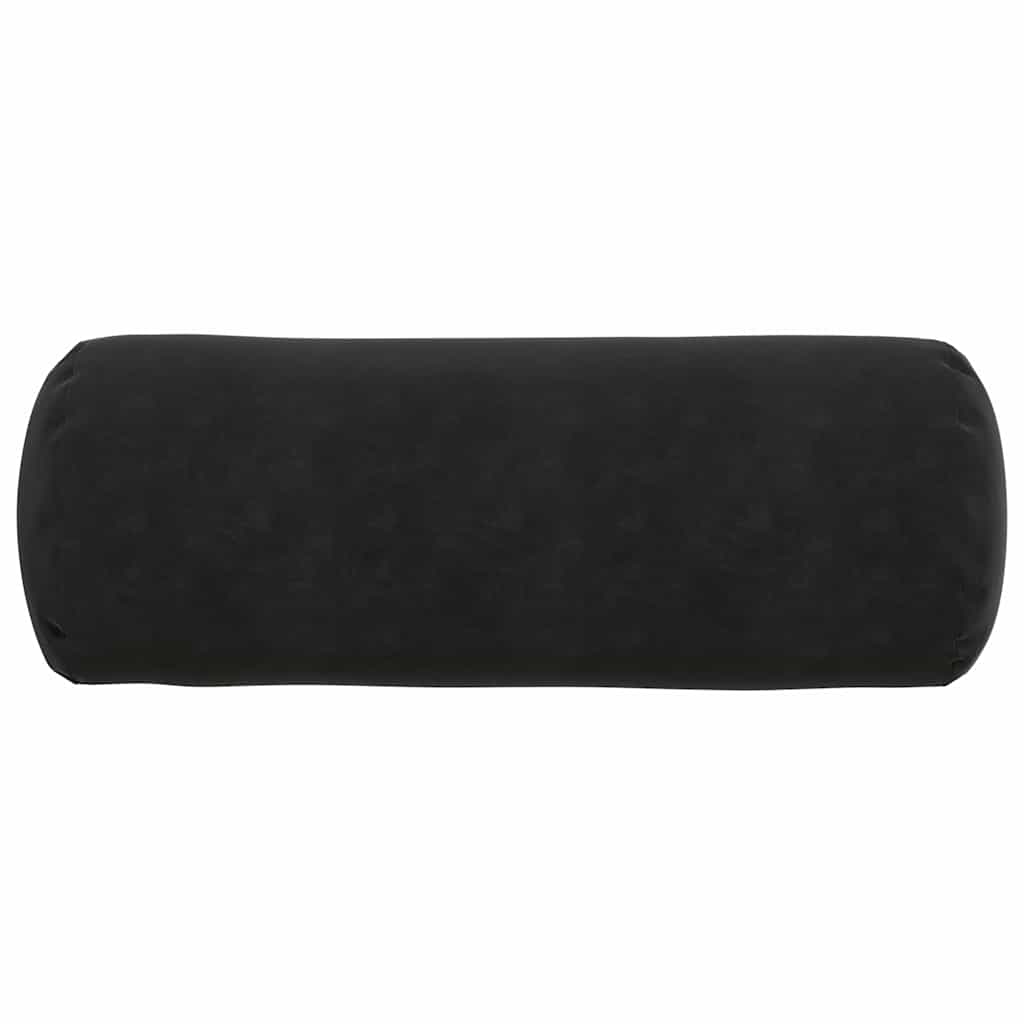 Pagalvės 2 pcs Juoda Ø 25 x 70 cm Kordūrinis audinys