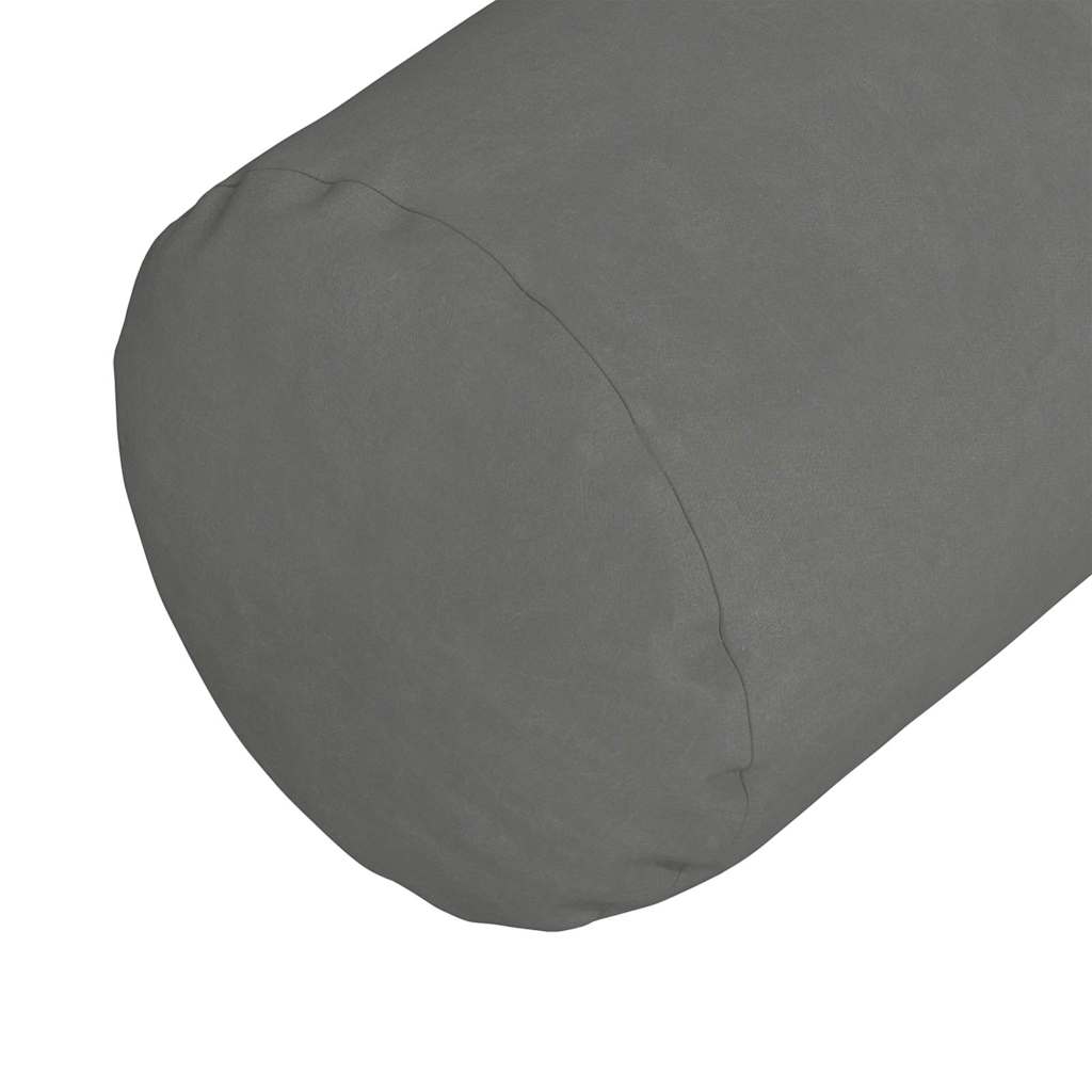 Pagalvės 2 pcs Tamsiai pilka Ø 25 x 70 cm Mikropluošto audinys