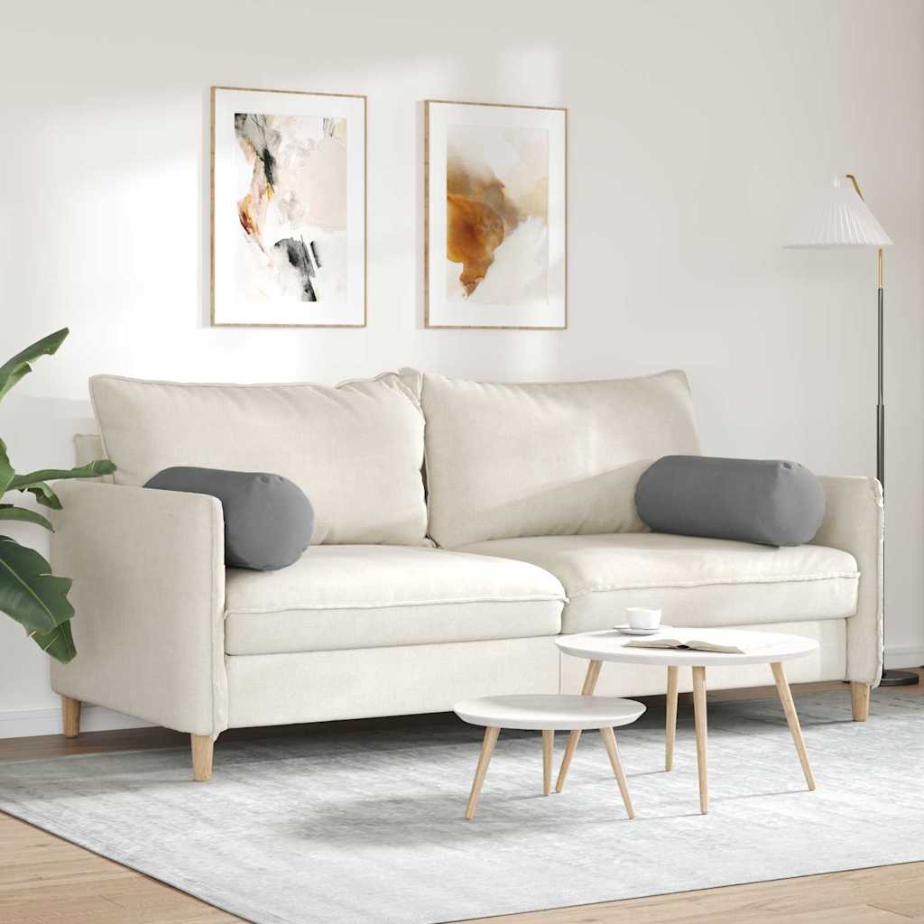 Pagalvės 2 pcs Tamsiai pilka Ø 25 x 70 cm Mikropluošto audinys