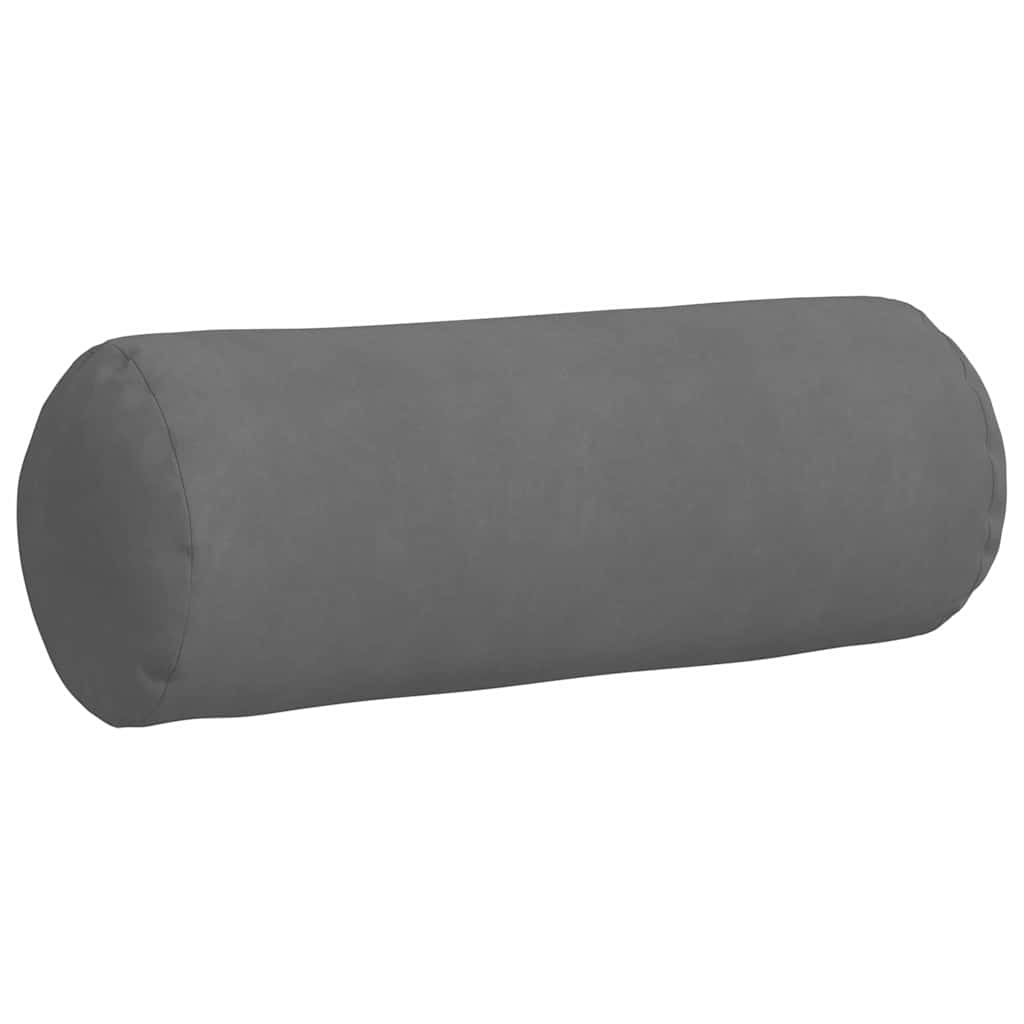 Pagalvės 2 pcs Tamsiai pilka Ø 25 x 70 cm Mikropluošto audinys
