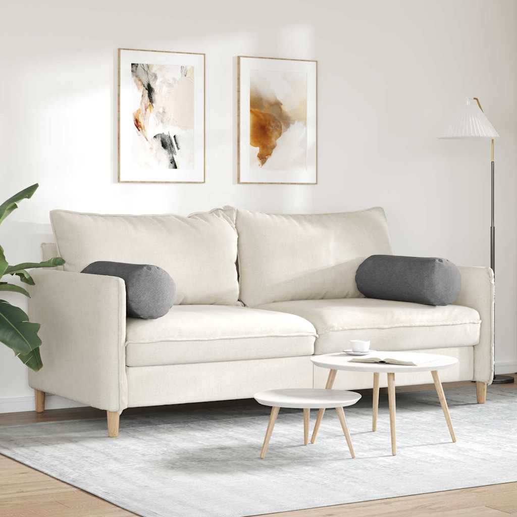 Pagalvės 2 pcs Tamsiai pilka Ø 25 x 70 cm Kordūrinis audinys
