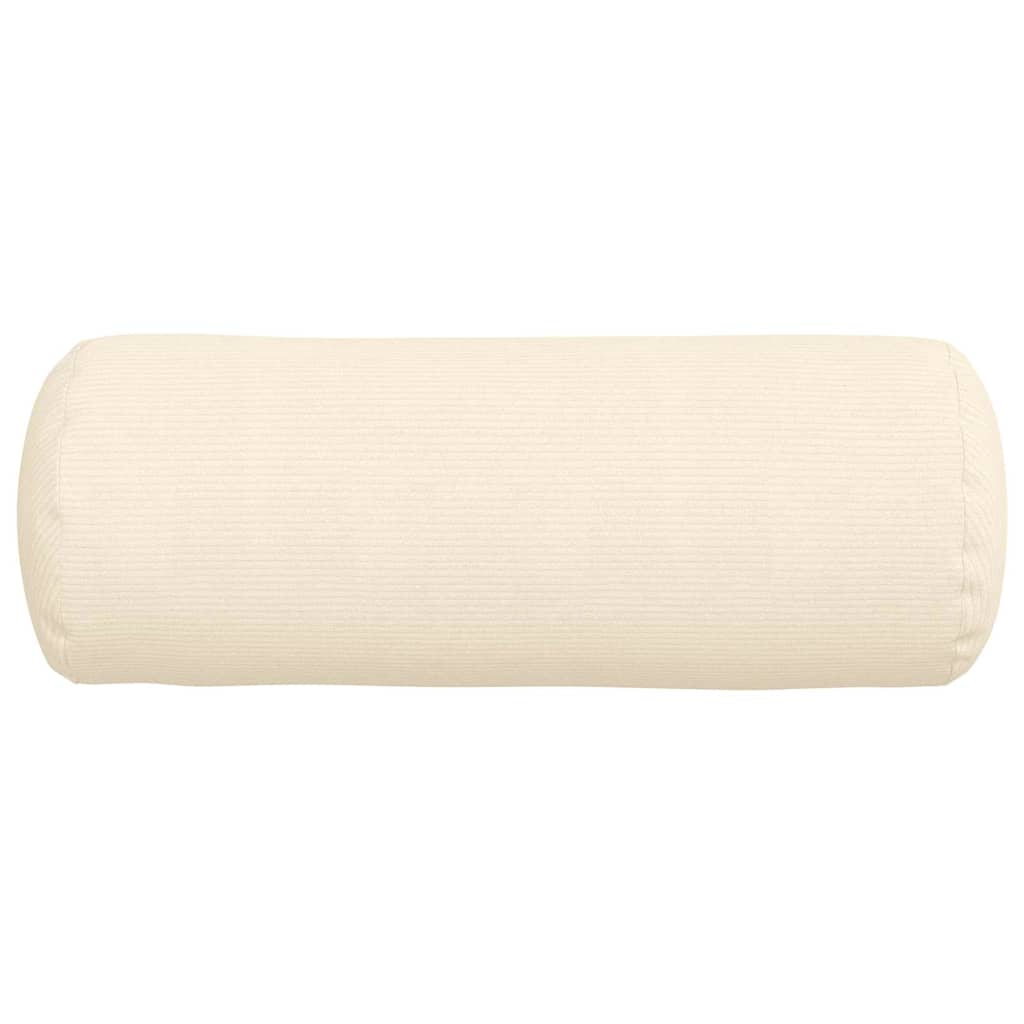 Pagalvės 2 pcs Kreminė Ø 25 x 70 cm Kordūrinis audinys