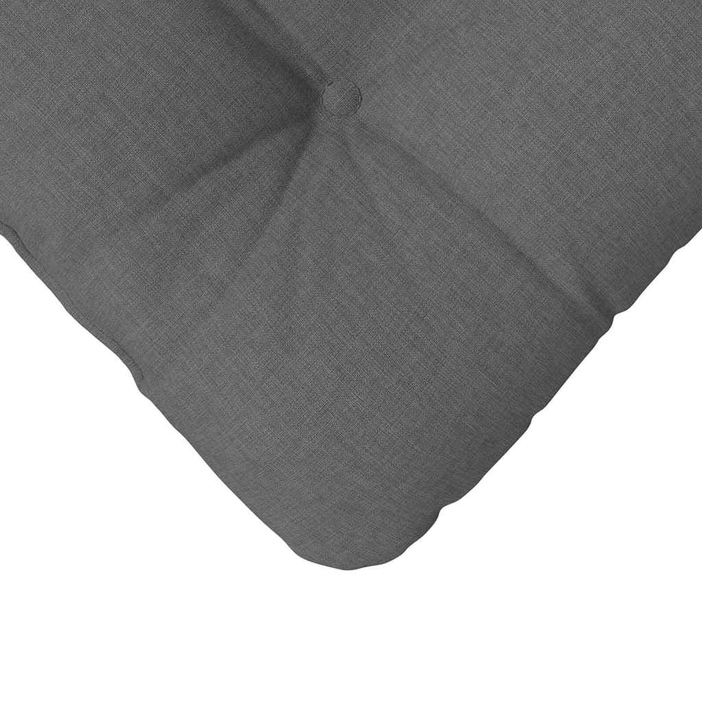 Sėdynių pagalvėlės 4 pcs Tamsiai pilka 40 x 40 x 12 cm audinys