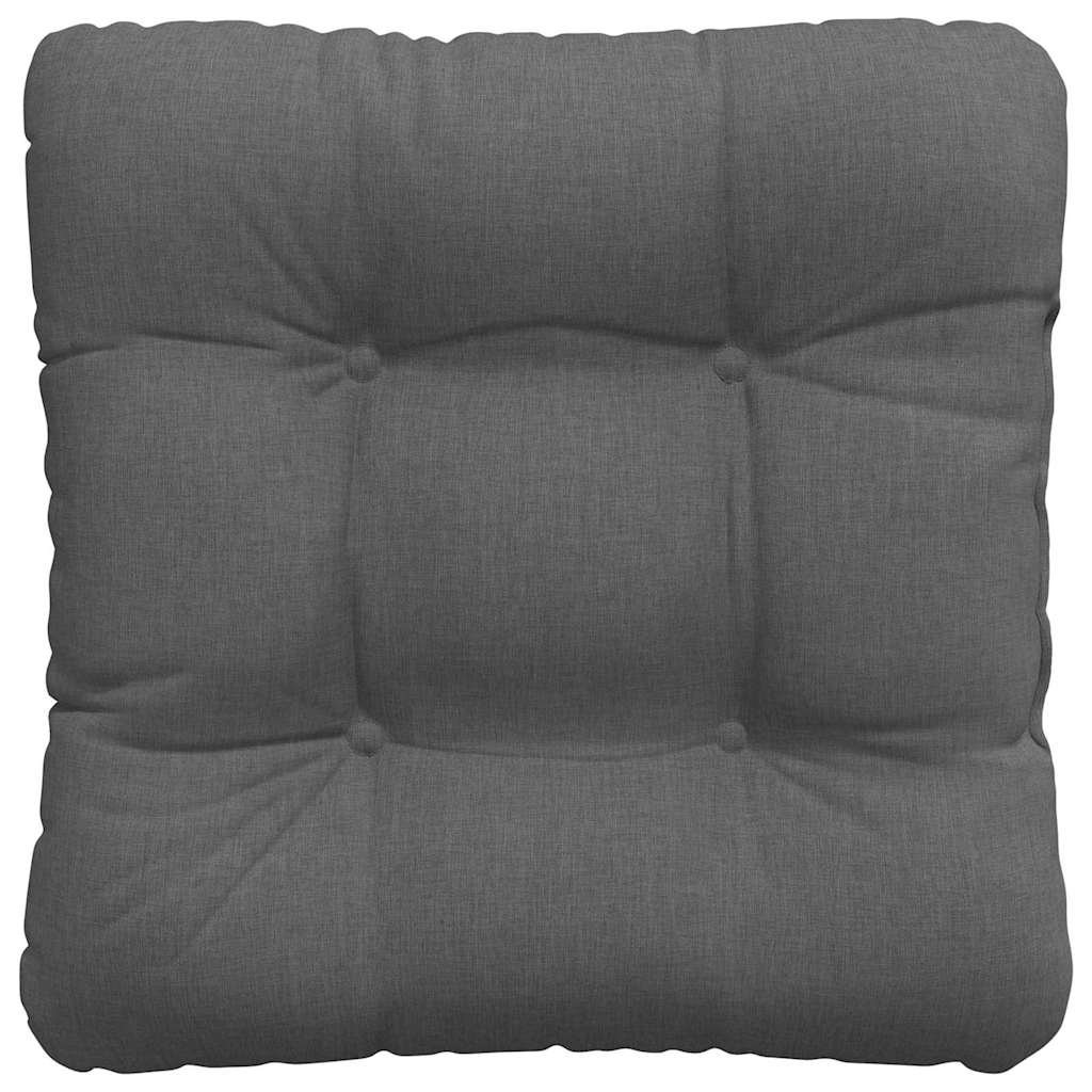 Sėdynių pagalvėlės 4 pcs Tamsiai pilka 40 x 40 x 12 cm audinys