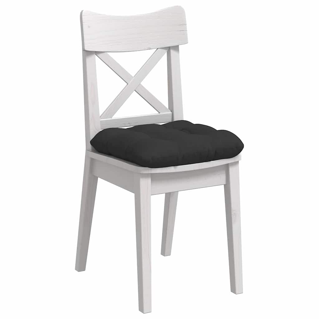 Sėdynių pagalvėlės 4 pcs Juoda 40 x 40 cm Mikropluošto audinys