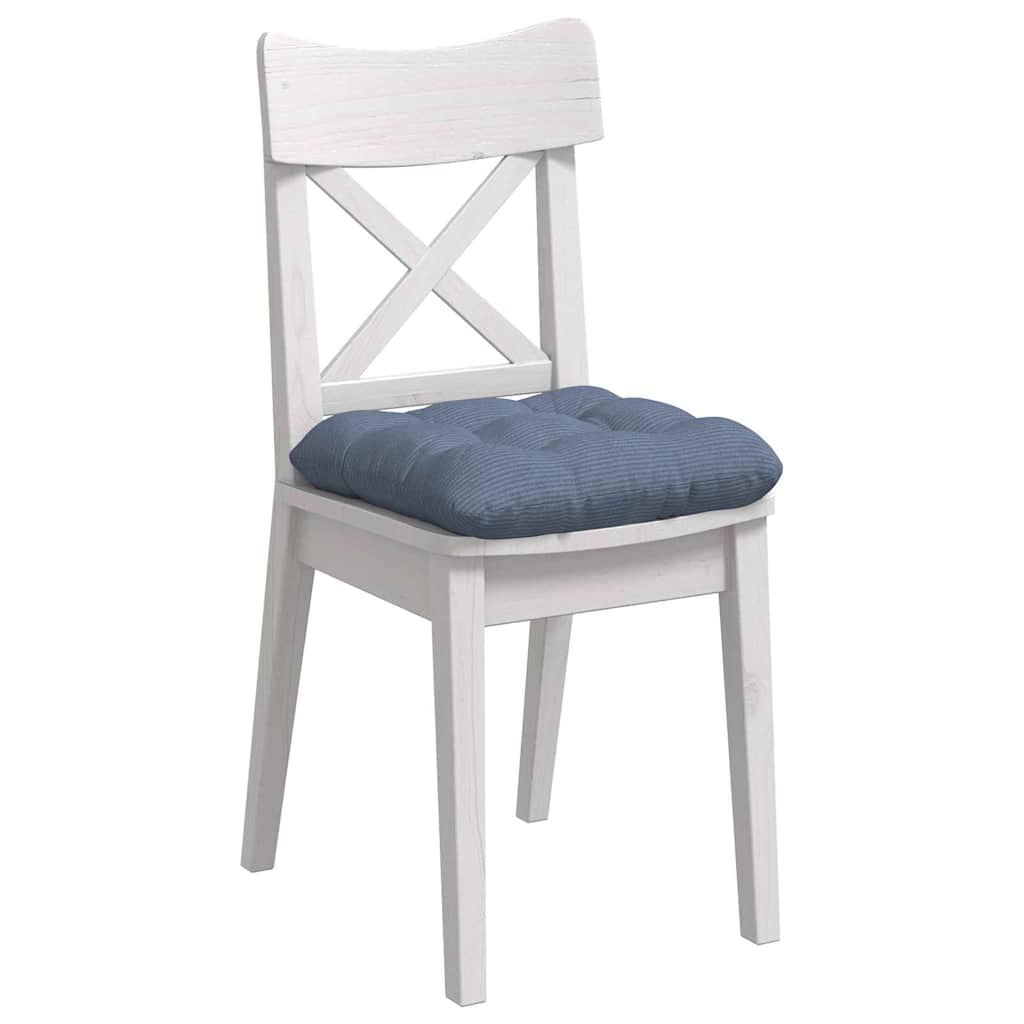 Sėdynių pagalvėlės 4 pcs Mėlyna 40 x 40 cm Kordūrinis audinys