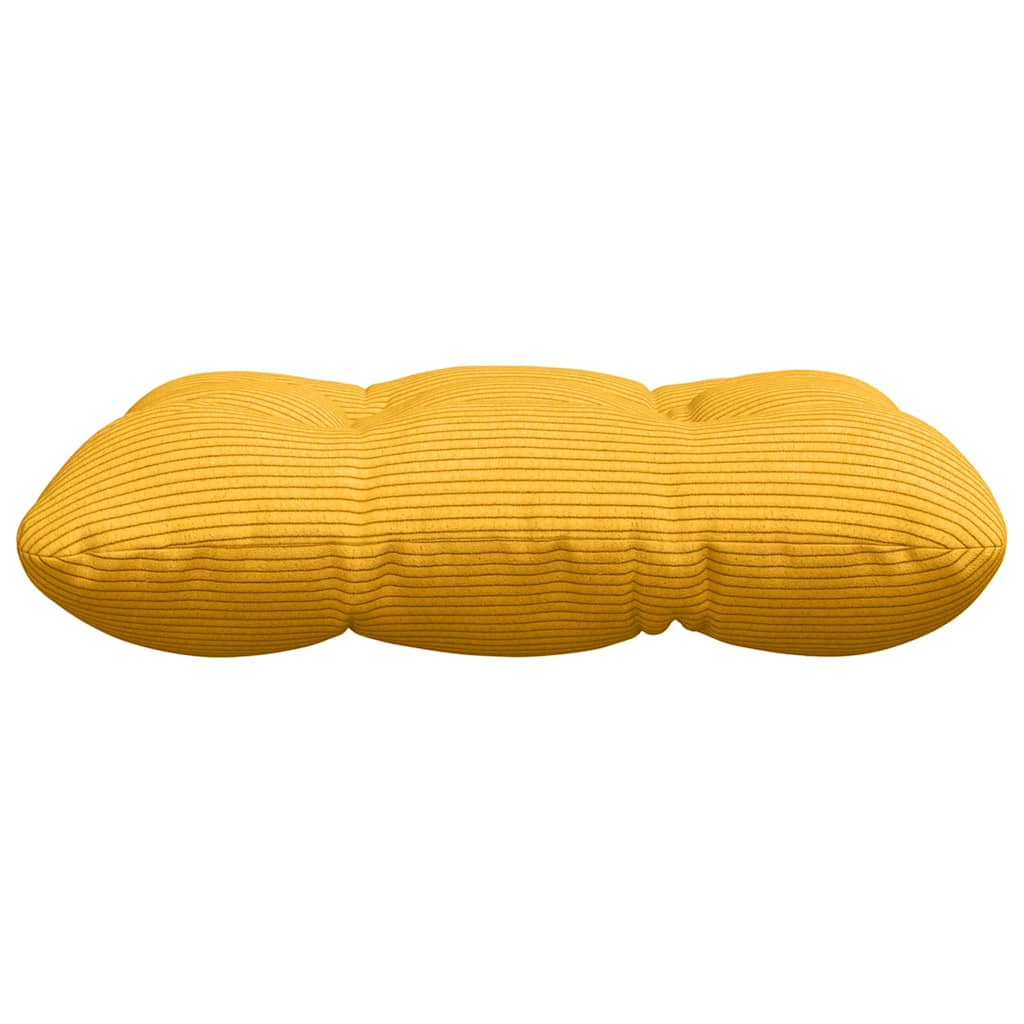 Seat pads 4 pcs Light yellow 45 x 45 cm