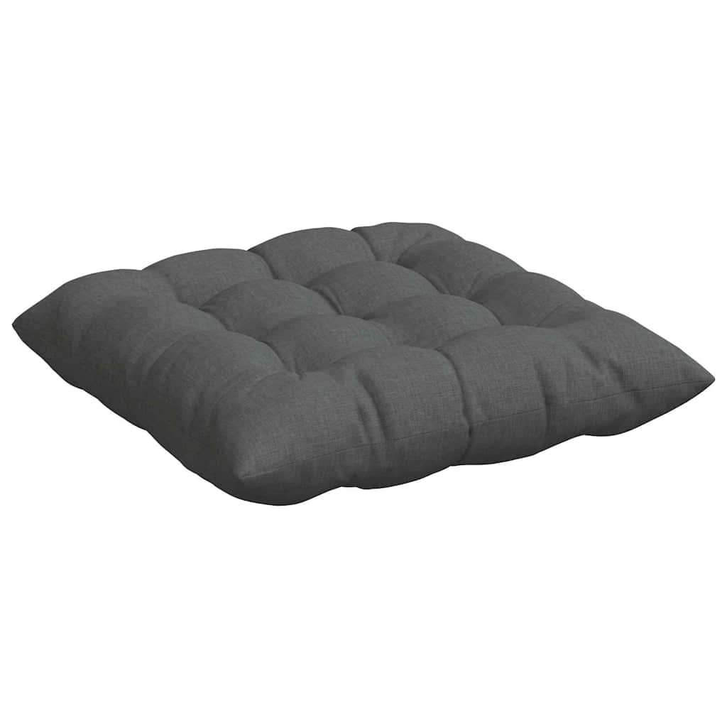 Sėdynių pagalvėlės 2 pcs Tamsiai pilka 40 x 40 x 6 cm audinys