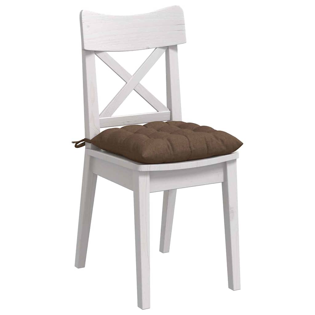 Sėdynių pagalvėlės 2 pcs Ruda 40 x 40 x 6 cm audinys