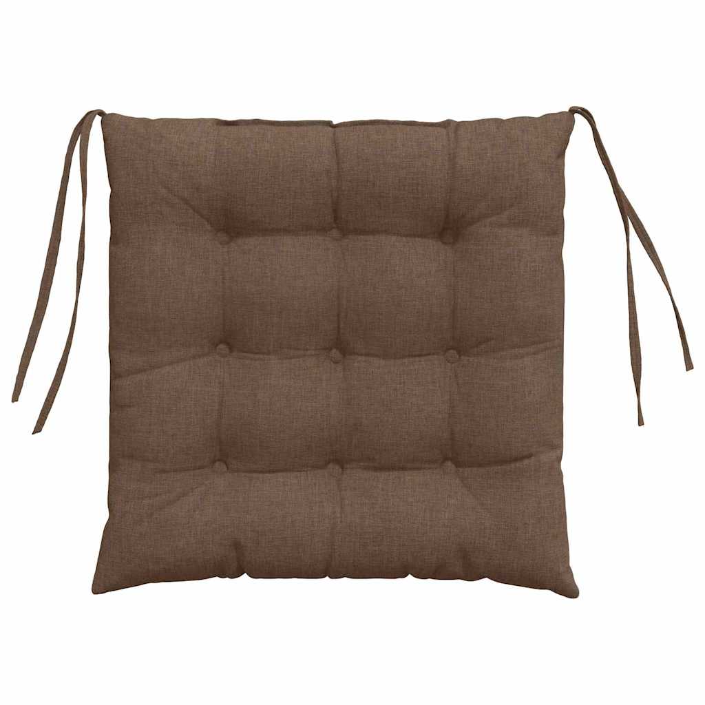 Sėdynių pagalvėlės 2 pcs Ruda 40 x 40 x 6 cm audinys