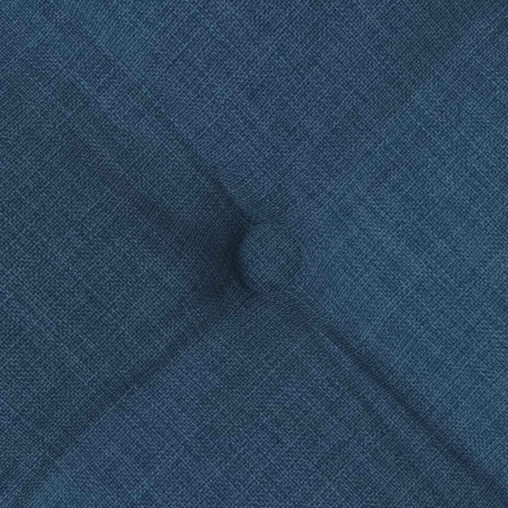 Seat cushions 2 pcs Blue 40 x 40 x 6 cm fabric